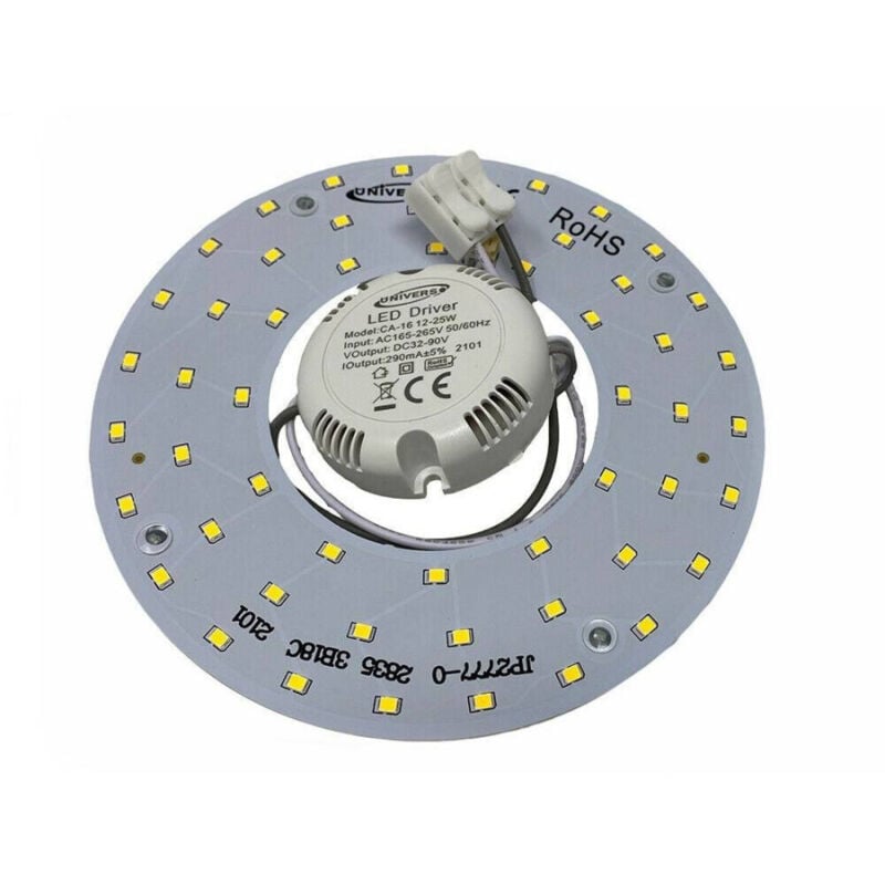foto del prodotto trade shop traesio circolina led modulo neon circolare 16 watt ip20 ricambio plafoniere luce ca 16 bianco freddo 
