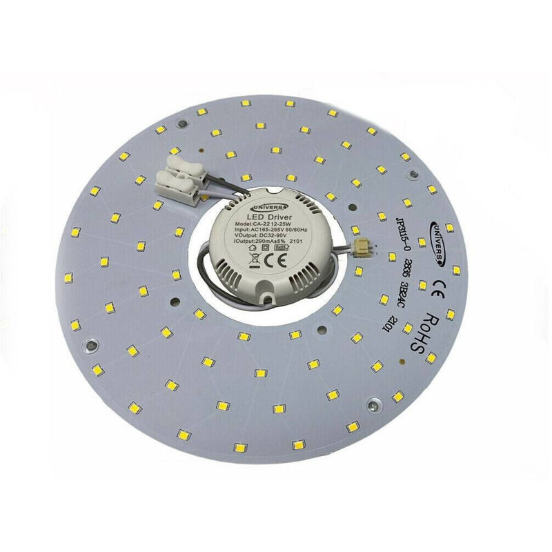 foto del prodotto trade shop traesio circolina led modulo neon circolare 22 watt ip20 ricambio plafoniere luce ca 22 bianco caldo 
