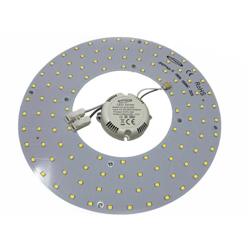foto del prodotto trade shop traesio circolina led modulo neon circolare 32 w 265 v ricambio plafoniere luce ca 32 bianco caldo 
