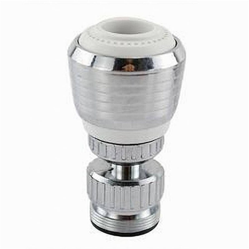 foto del prodotto trade shop traesio cleafe aeratore rompigetto lavello rubinetto cucina cromato bianco snodato 2 getti 69262 