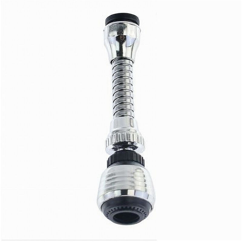 foto del prodotto trade shop traesio cleafe aeratore rompigetto rubinetto cucina cromato nero snodato flessibile 14cm 87158 