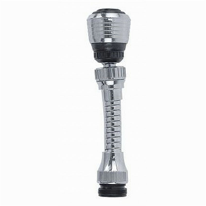 foto del prodotto trade shop traesio cleafe aeratore rompigetto rubinetto da cucina cromato nero snodato 2 getti acqua 69258 