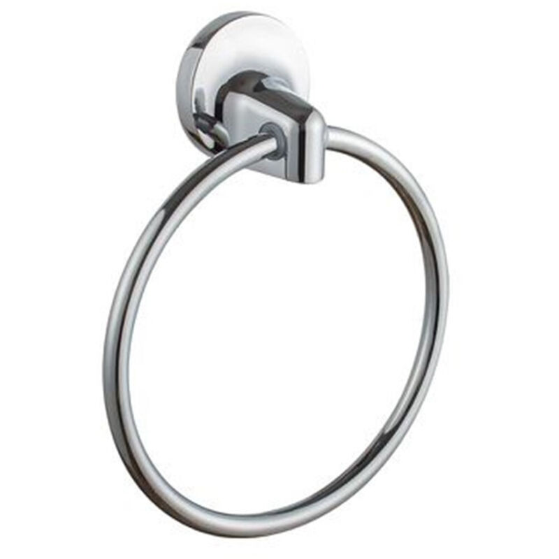 foto del prodotto trade shop traesio - cleafe - anello cerchio porta asciugamano moderno fissaggio a parete arredo bagno 79807 -