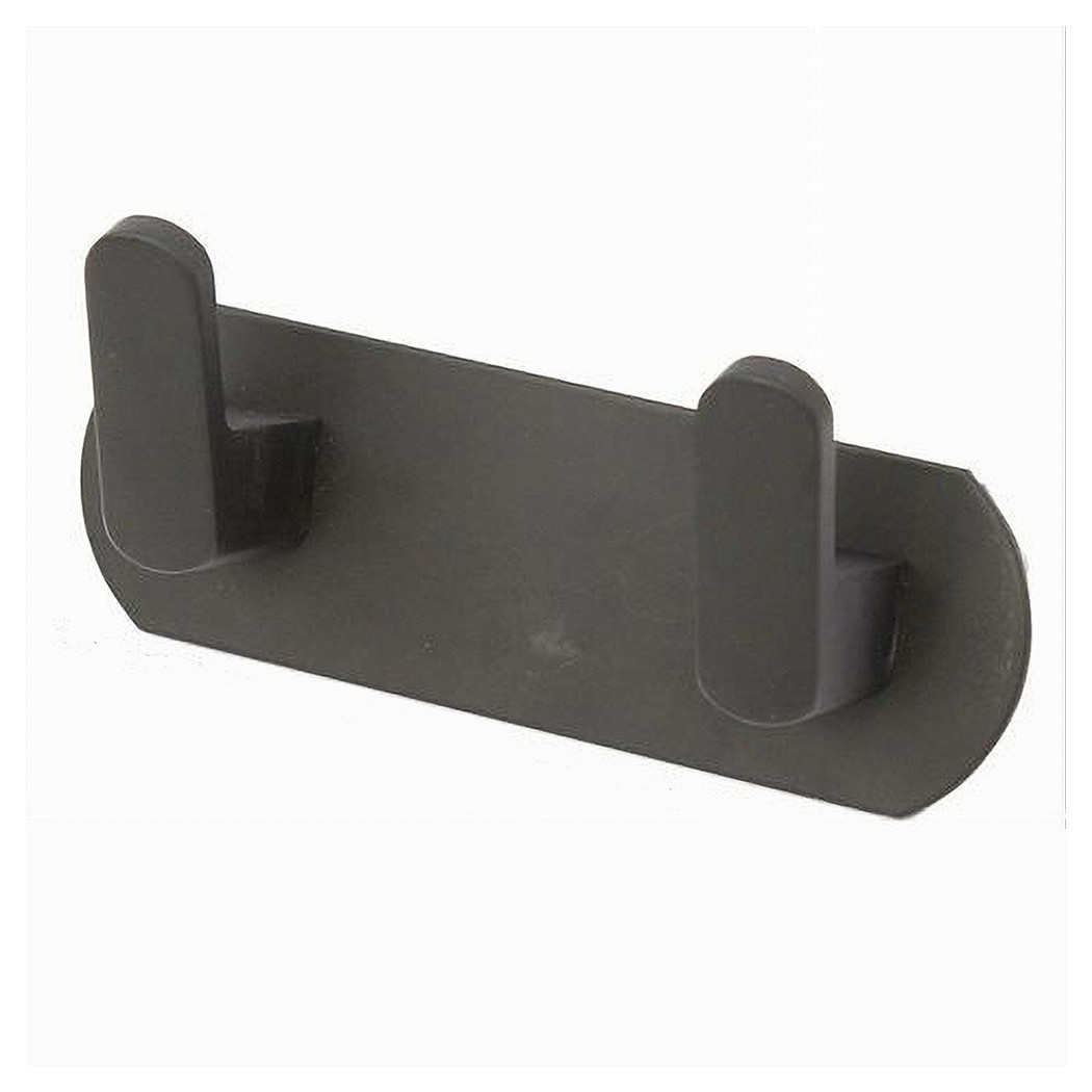 foto del prodotto trade shop traesio cleafe appendiabiti con 2 ganci appendino portasciugamano bagno casa cucina nero 59736 