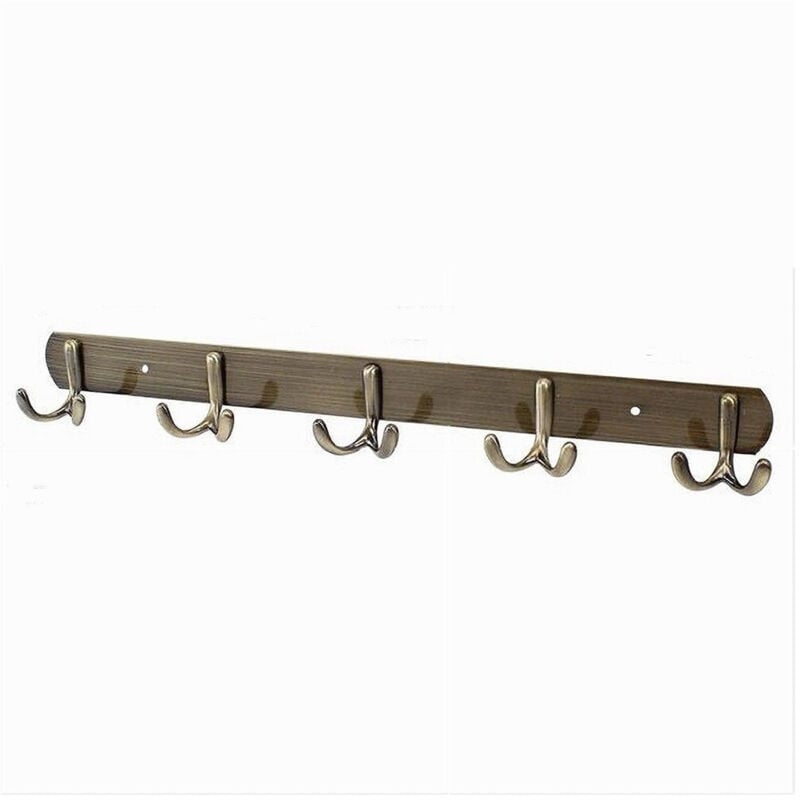 foto del prodotto trade shop traesio - cleafe - appendino appendi porta asciugamani a 5 ganci doppio bronzo bagno coniglio 52915 -