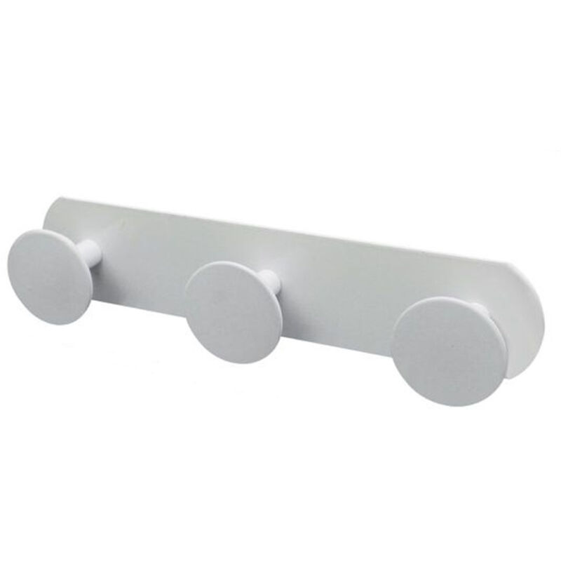 foto del prodotto trade shop traesio cleafe appendino con 3 ganci appendi porta asciugamano a 3 posti bagno casa bianco 59772 