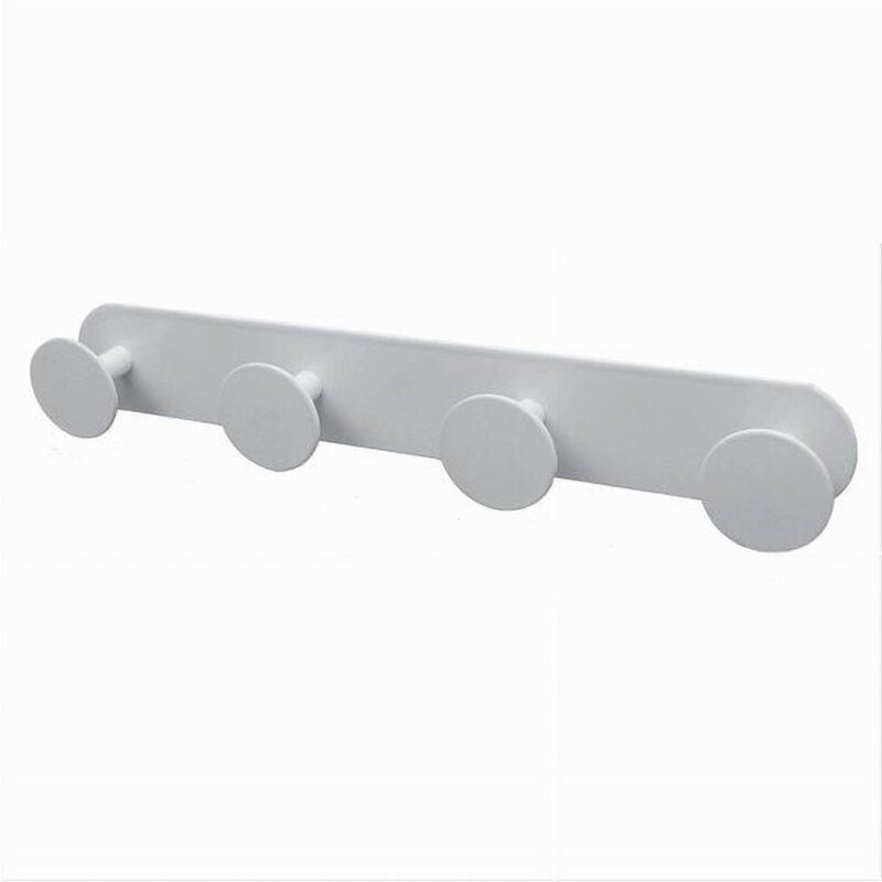foto del prodotto trade shop traesio cleafe appendino con 4 ganci appendi porta asciugamano 4 posti bagno casa bianco 59773 