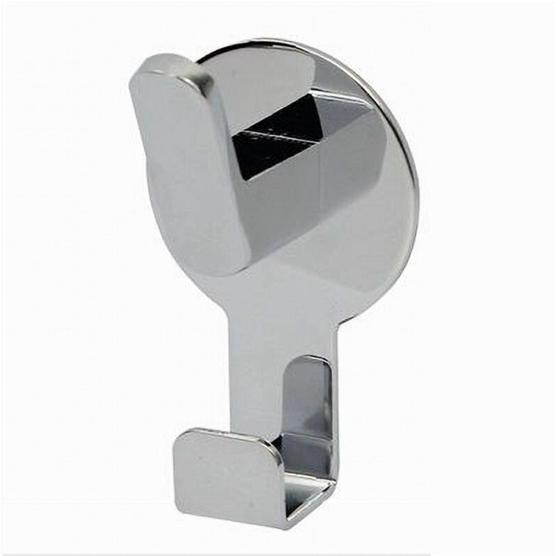 foto del prodotto trade shop traesio cleafe appendino gancio 2 posti porta asciugamano bagno casa cucina cromato 7.5cm 59730 