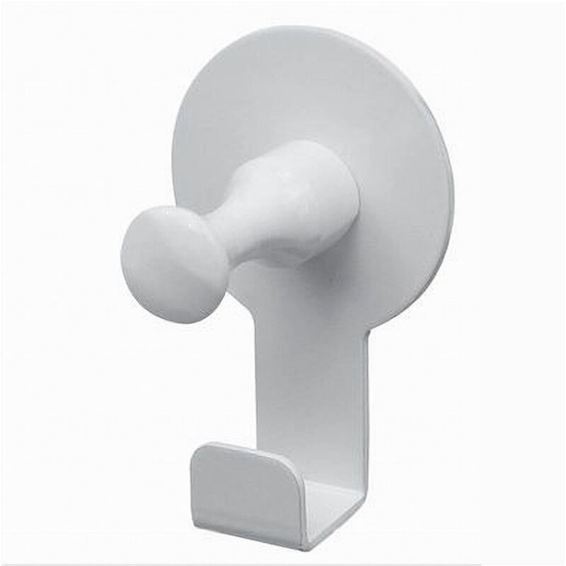 foto del prodotto trade shop traesio cleafe appendino gancio appendi porta asciugamano 1 posto bagno casa bianco 7.5cm 59755 