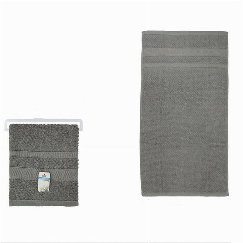 foto del prodotto trade shop traesio cleafe asciugamano da bagno telo in cotone morbida 70 x 140cm 410gr colore grigio 79501 