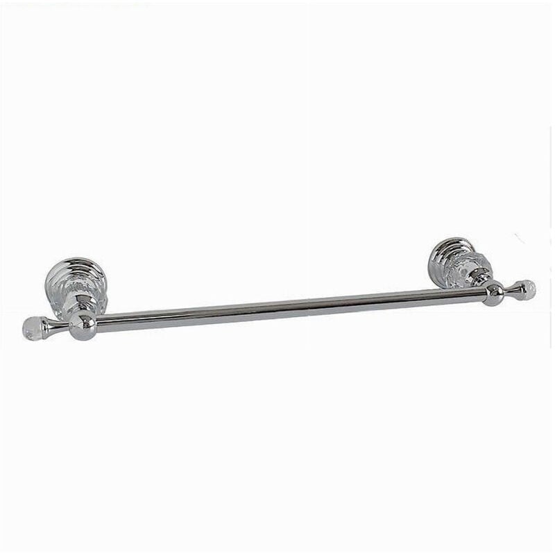 foto del prodotto trade shop traesio - cleafe - asta barra porta asciugamani 65 cm montaggio a parete arredo bagno crystal 52828 -