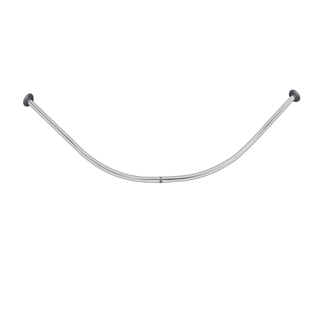 foto del prodotto trade shop traesio cleafe bastone asta per tenda doccia barra curva angolare cromata 90 x 90cm bagno 59802 