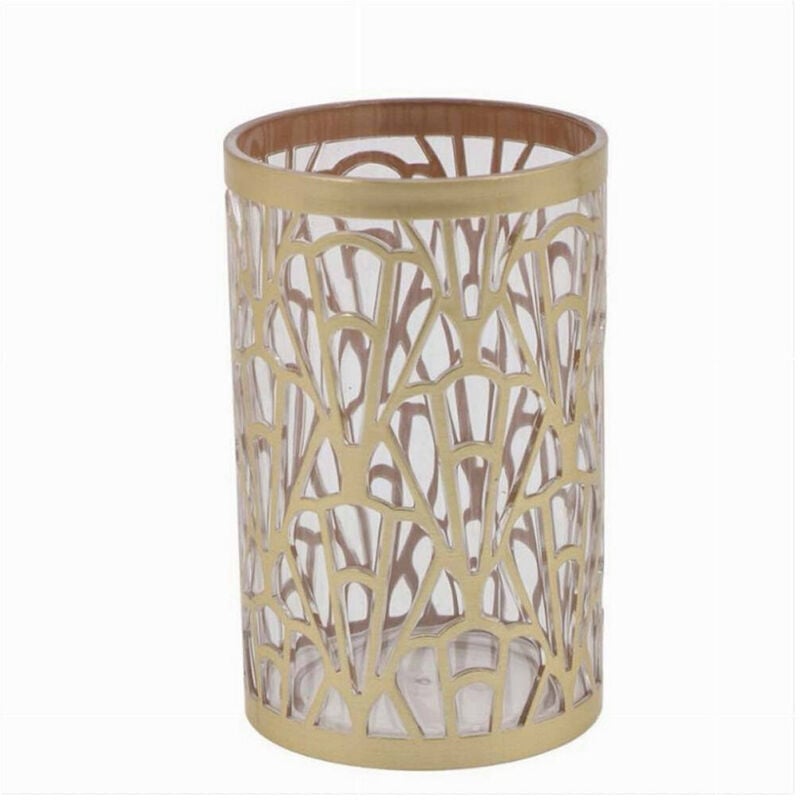 foto del prodotto trade shop traesio cleafe bicchiere porta spazzolini accessorio bagno oro stile contemporaneo arredo 59098 