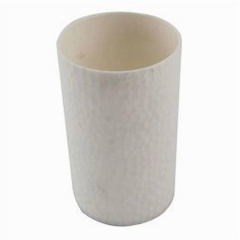 foto del prodotto trade shop traesio cleafe bicchiere porta spazzolini colore bianco lavorato accessorio arredo bagno 10436 