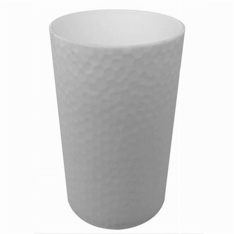 foto del prodotto trade shop traesio cleafe bicchiere porta spazzolini colore bianco lavorato accessorio arredo bagno 79175 