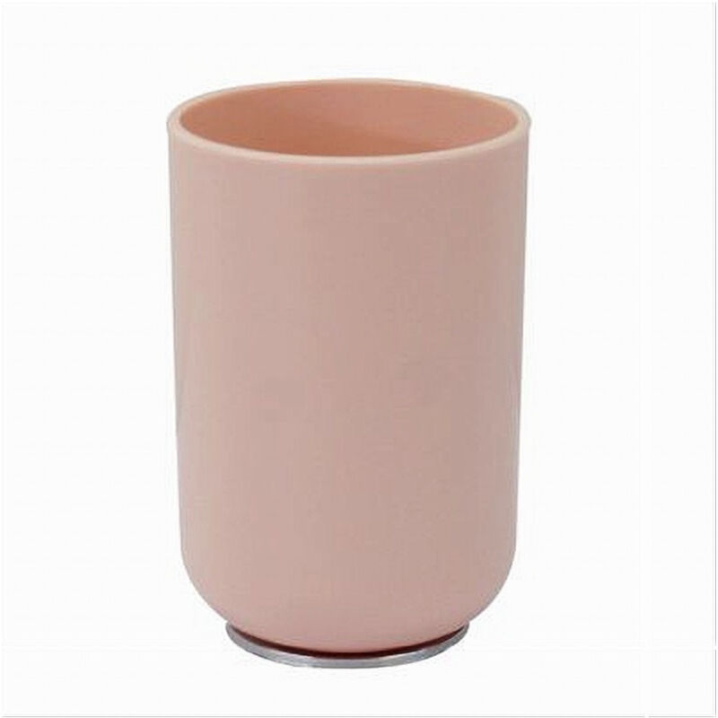 foto del prodotto trade shop traesio cleafe bicchiere porta spazzolini dentifricio rosa silver accessori arredo bagno 79870 