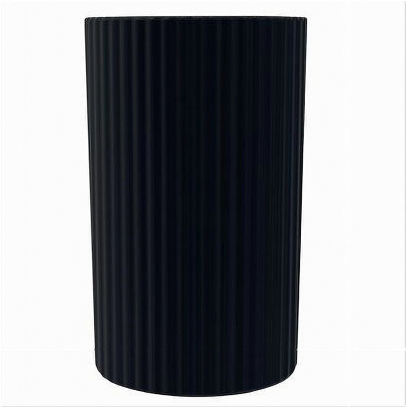foto del prodotto trade shop traesio cleafe bicchiere porta spazzolini grigio scuro rigato accessori per arredo bagno 79171 