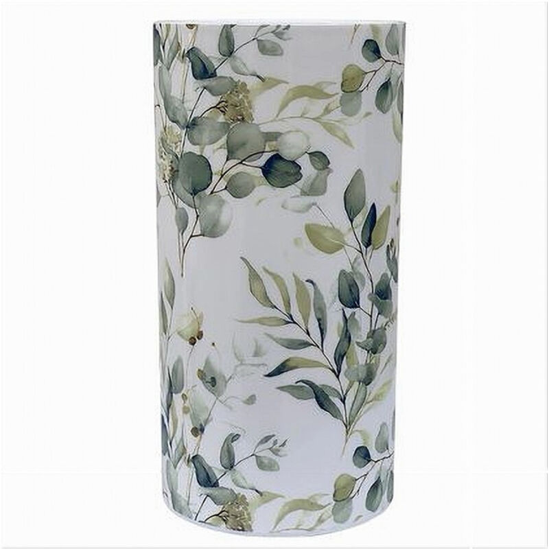 foto del prodotto trade shop traesio cleafe bicchiere porta spazzolino dentifricio accessori arredo bagno fiori foglie 87054 