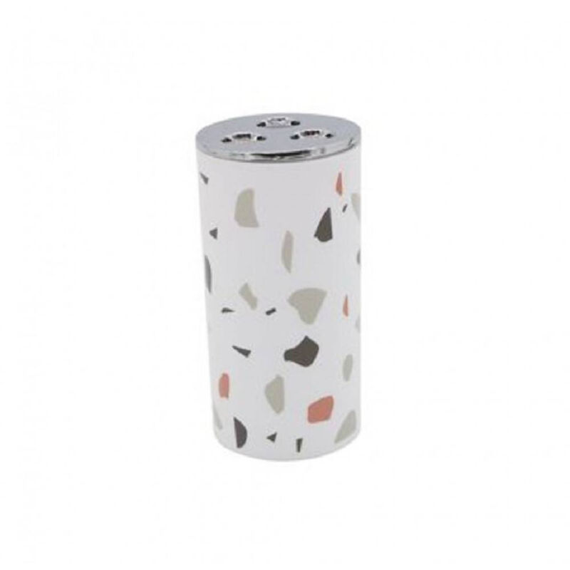 foto del prodotto trade shop traesio cleafe bicchiere portaspazzolino 3 fori graniglia bianco multicolore in plastica 69841 