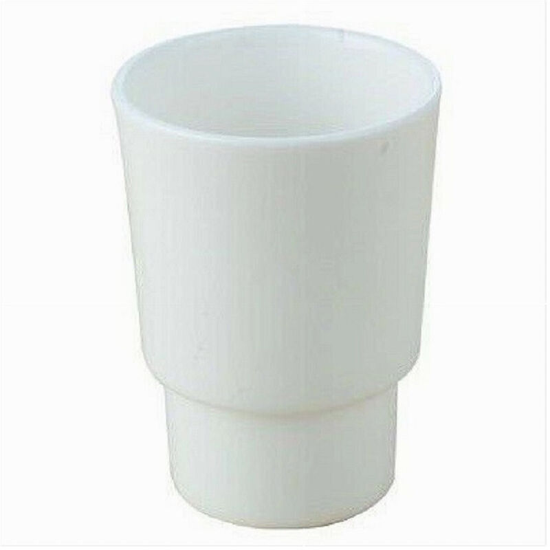 foto del prodotto trade shop traesio cleafe bicchiere ricambio porta spazzolino in ceramica bianca bagno accessori 59346 