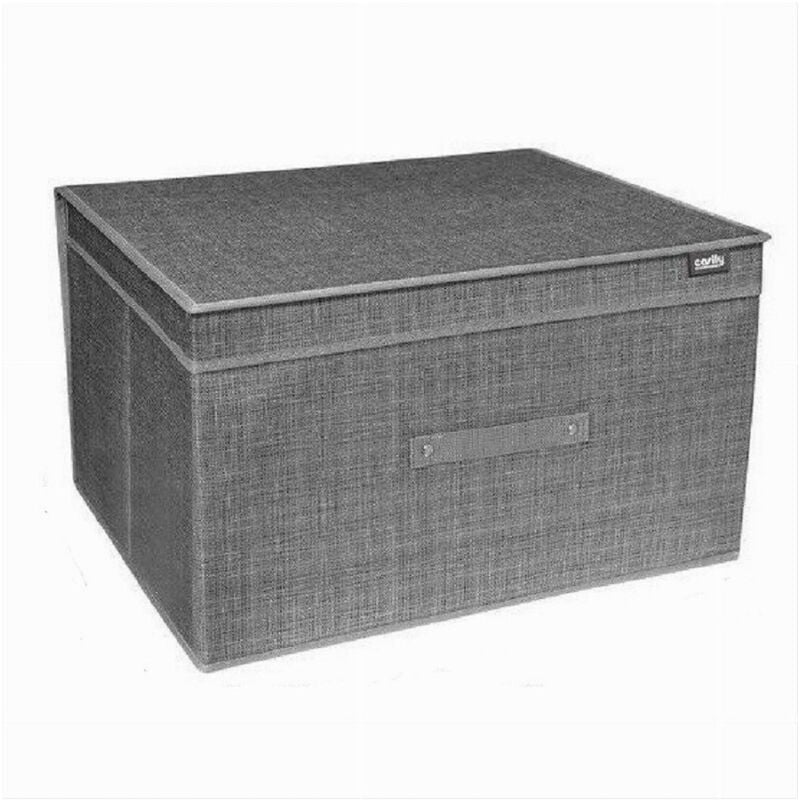 foto del prodotto trade shop traesio cleafe box scatola salvaspazio portatutto contenitore organizer 50 x 40 x 30 cm 69695 