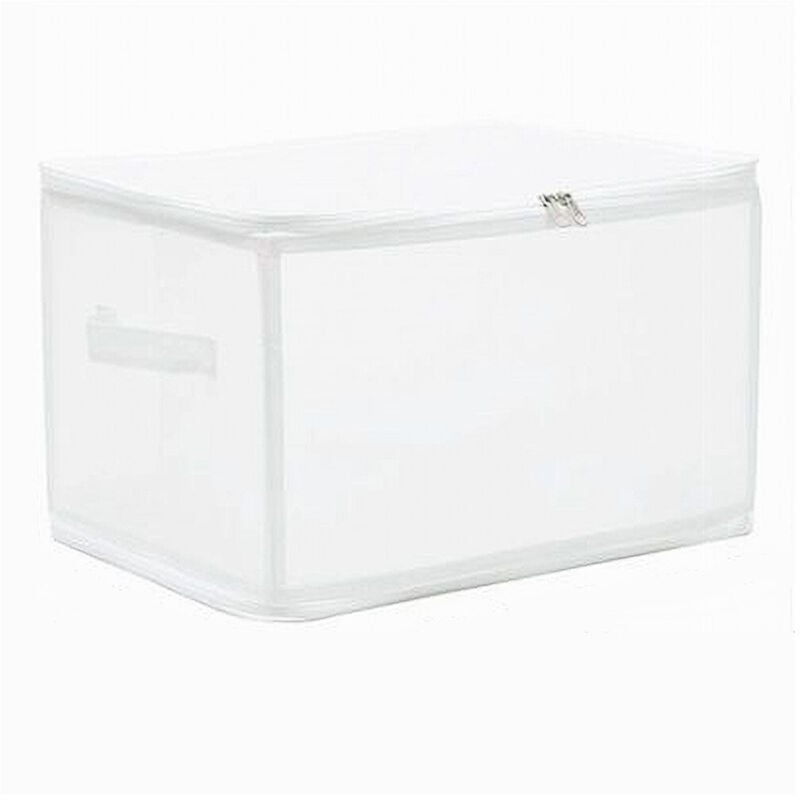 foto del prodotto trade shop traesio cleafe box scatola salvaspazio portatutto contenitore organizer armadi 40x30x25cm 59974 