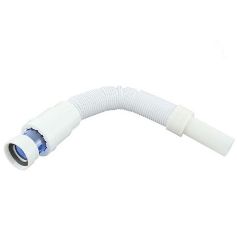 foto del prodotto trade shop traesio cleafe canotto tubo di scarico flessibile estensibile lavabo lavello 1 4 x 32 mm 10077 