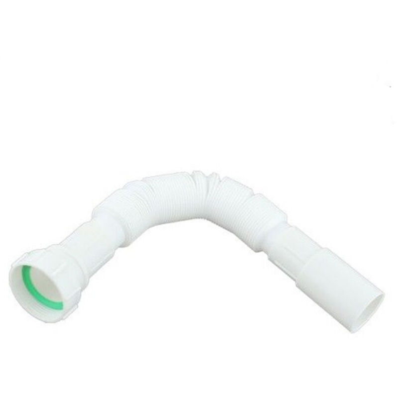 foto del prodotto trade shop traesio cleafe canotto tubo scarico flessibile estensibile con testa plastica 1 1 2 40mm 59953 