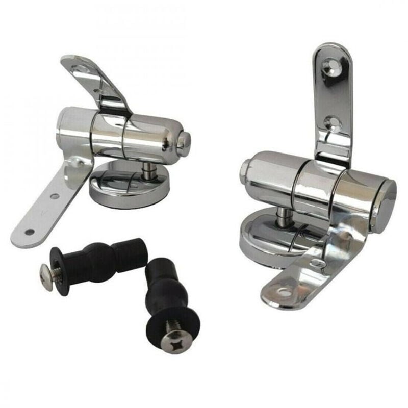 foto del prodotto trade shop traesio cleafe cerniere per wc supporti copriwater universali con chiusura soft ammortizzata 79573 