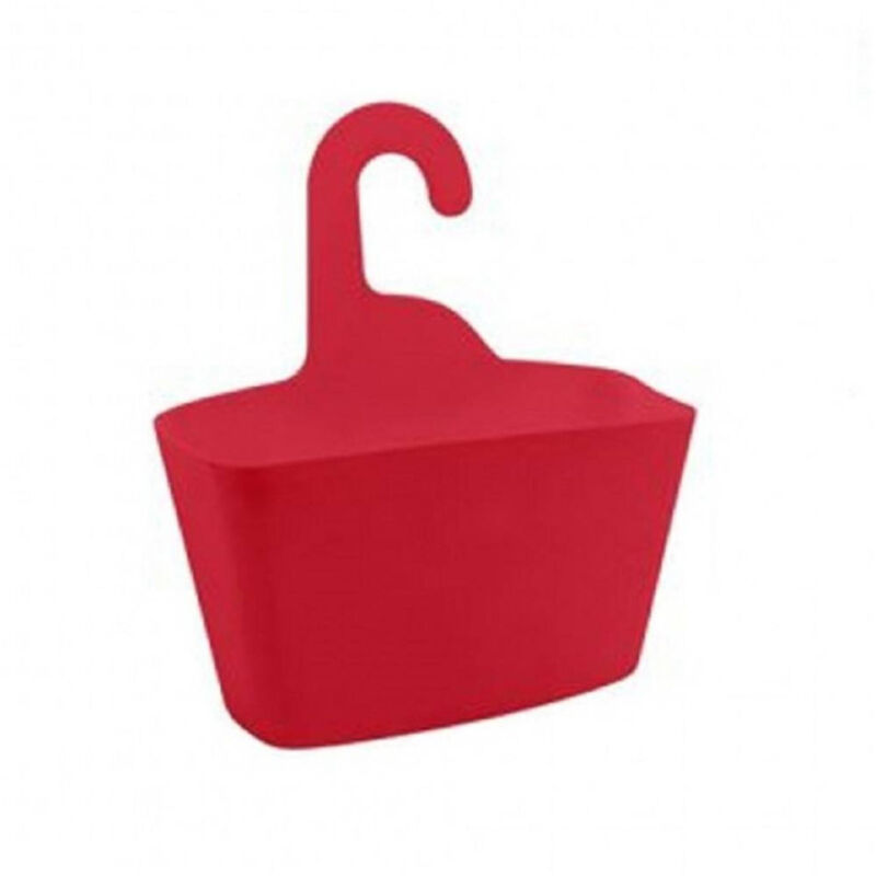 foto del prodotto trade shop traesio cleafe cestino porta oggetti appendere organizer rettangolare impermeabile rosso 69909 