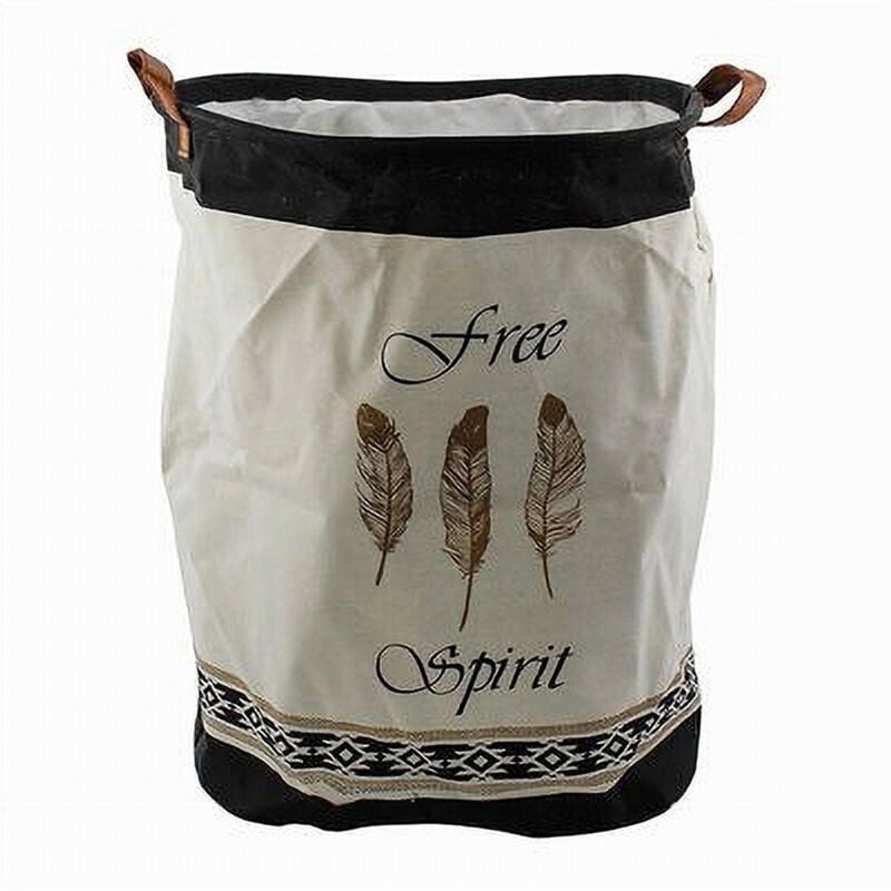 foto del prodotto trade shop traesio cleafe cesto porta biancheria per vestiti sporchi pieghevole free spirit 40x50cm 10475 