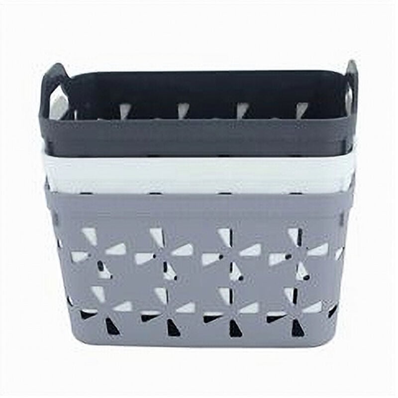 foto del prodotto trade shop traesio cleafe cesto porta oggetti cestino porta tutto con maniglie 26x17x17 cm assortiti 10725 