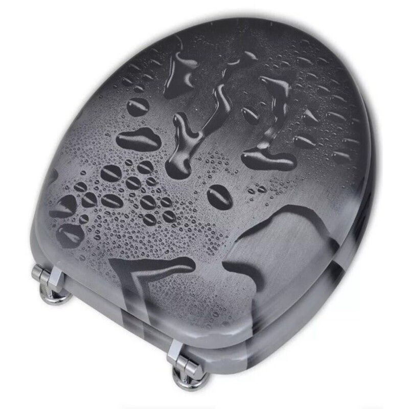 foto del prodotto trade shop traesio cleafe copriwater copri water sedile wc bagno universale cerniere acciaio gocce vet 3,5