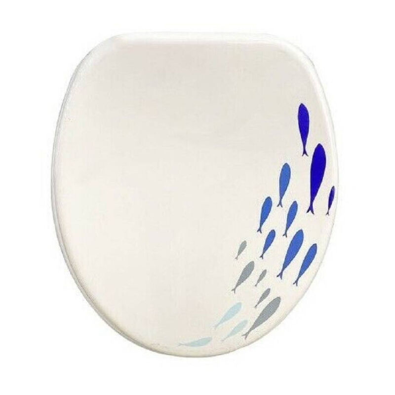 foto del prodotto trade shop traesio cleafe copriwater copri water sedile wc bagno universale cerniere con pesciolini 59125 3,5