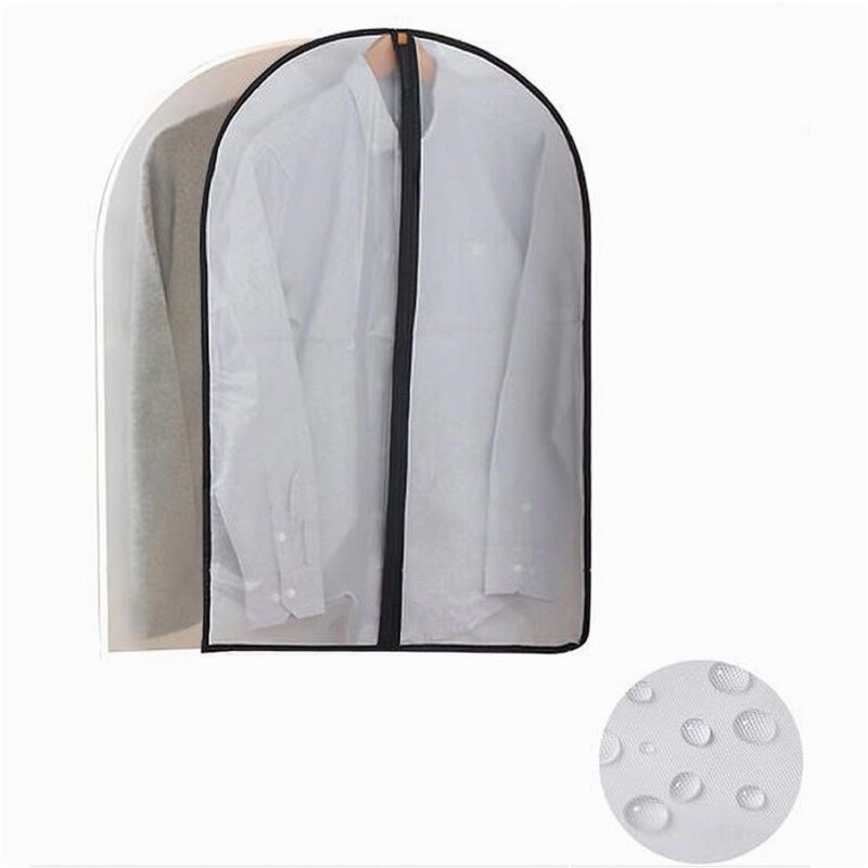 foto del prodotto trade shop traesio cleafe custodia copriabito fodera indumenti giacca cappotto con cerniera 60x120cm 87416 