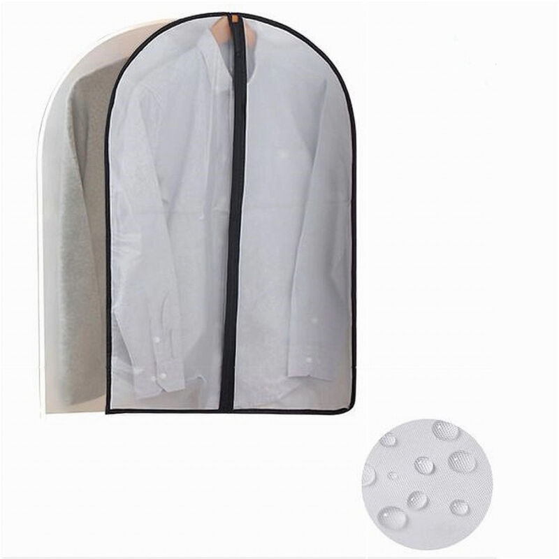 foto del prodotto trade shop traesio cleafe custodia copriabito fodera indumenti giacca cappotto con cerniera 60x80cm 87413 