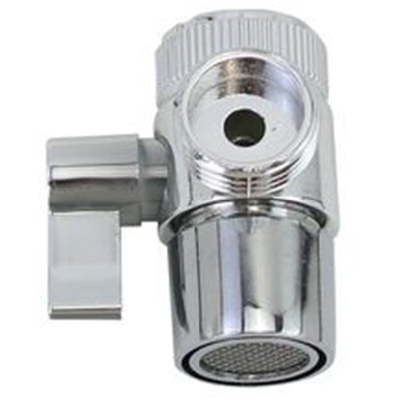 foto del prodotto trade shop traesio cleafe deviatore valvola per rubinetto a 2 vie in plastica adattatore filtro 22 24mm 87981 