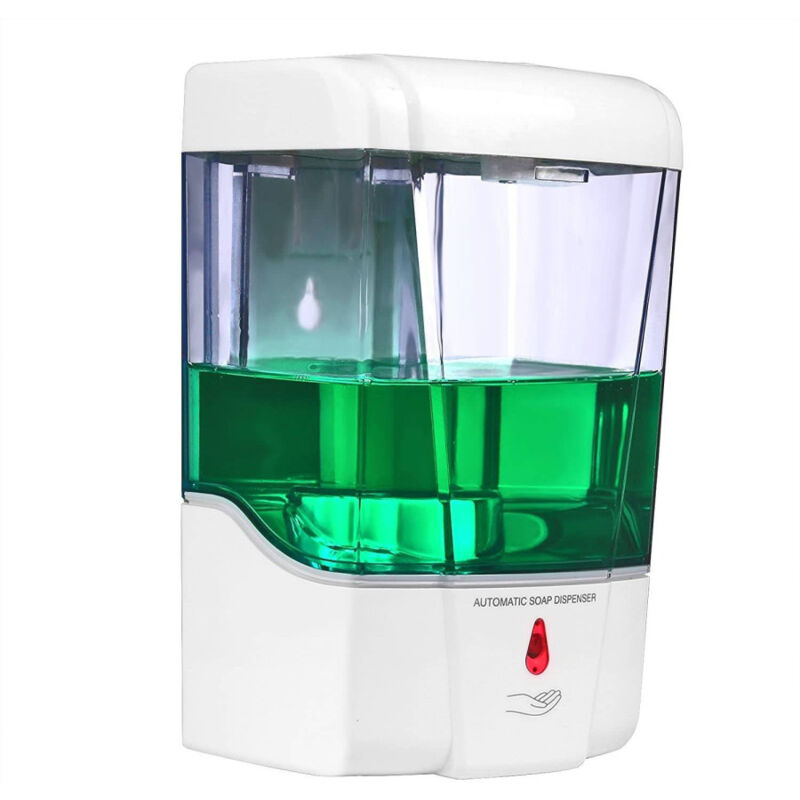 foto del prodotto trade shop traesio cleafe dispenser erogatore dosatore sapone automatico infrarossi con fotocellula 600ml 