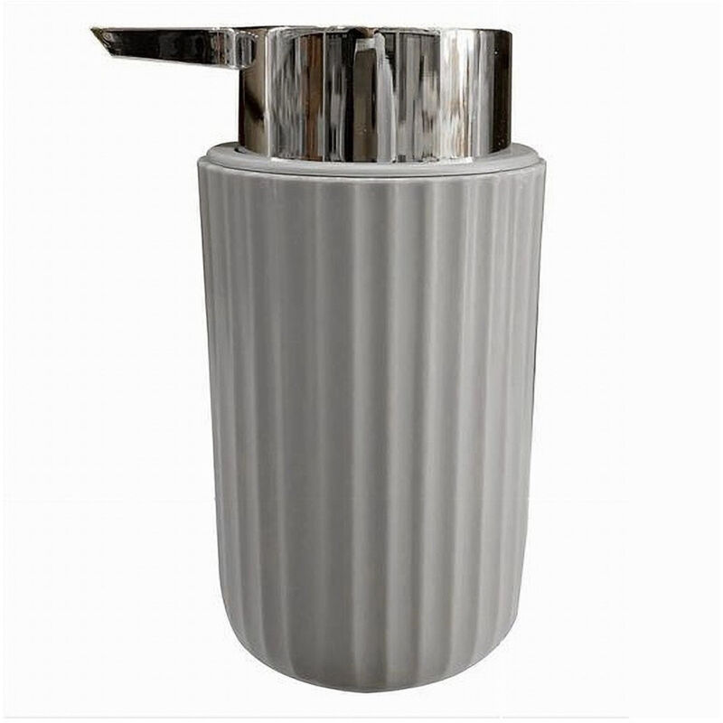 foto del prodotto trade shop traesio cleafe dispenser porta sapone liquido accessori arredo bagno grigio decoro pliss 59089 