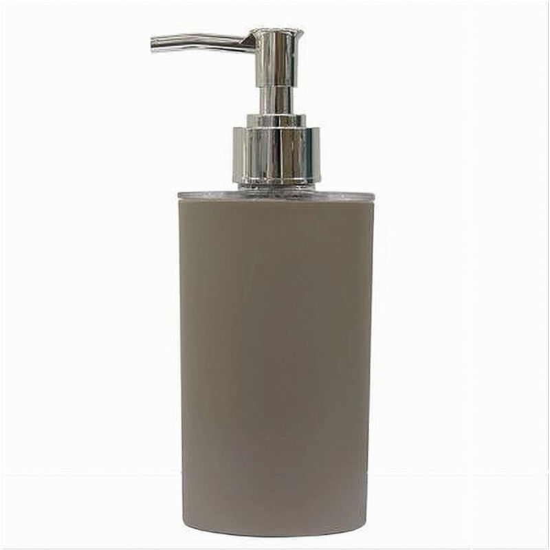 foto del prodotto trade shop traesio cleafe dispenser porta sapone liquido colore tortora accessorio per arredo bagno 79189 