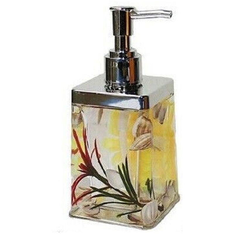 foto del prodotto trade shop traesio cleafe dispenser porta sapone liquido fantasia acqua conchiglie bagno accessorio 52377 