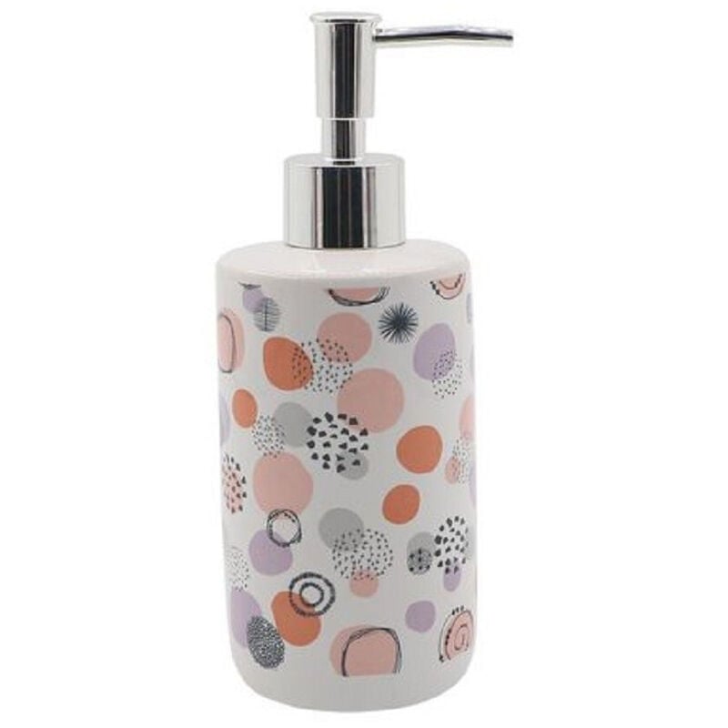 foto del prodotto trade shop traesio cleafe dispenser porta sapone liquido sfere astratte multicolore per arredo bagno 87077 