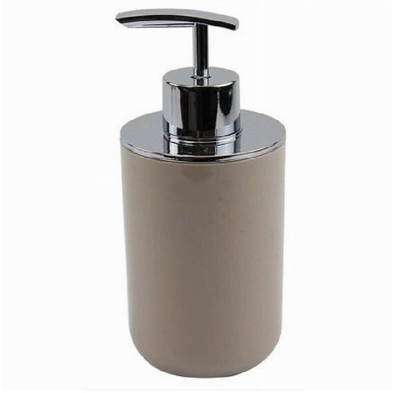 foto del prodotto trade shop traesio cleafe dispenser porta sapone liquido tortora silver per ricambio accessori bagno 69465 