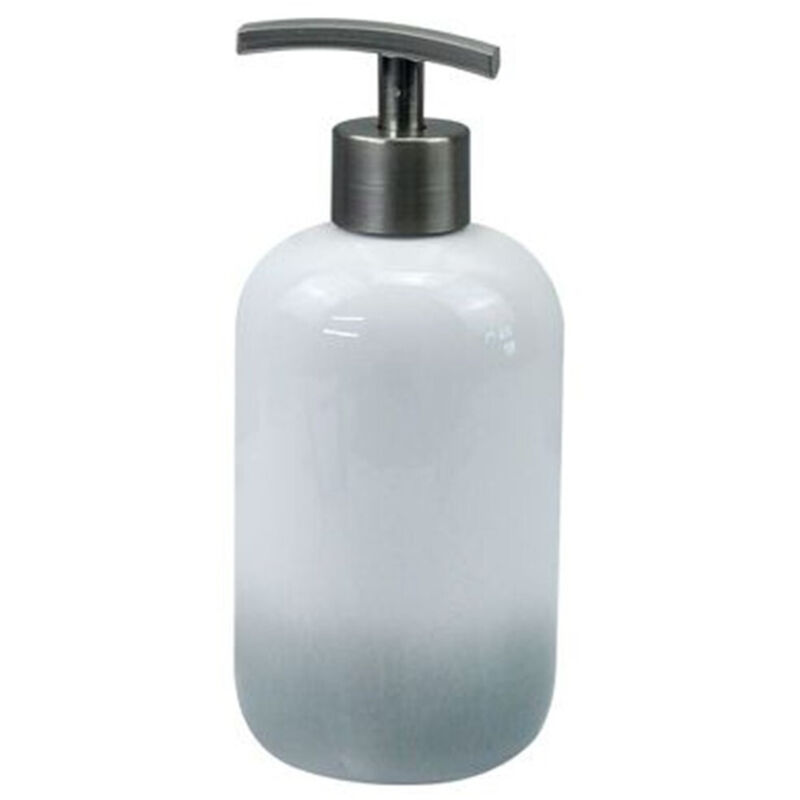 foto del prodotto trade shop traesio cleafe dispenser portasapone liquido bianco grigio accessori bagno moderno arredo 59914 