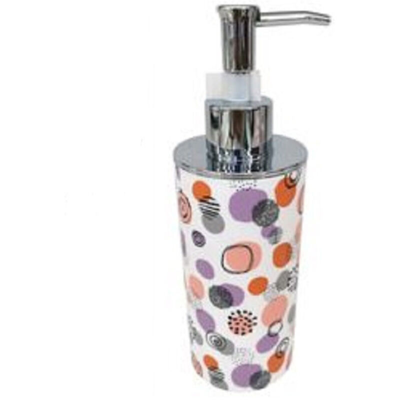 foto del prodotto trade shop traesio cleafe dispenser sapone liquido accessorio bagno sfere astratte dosatore portasapone 87081 