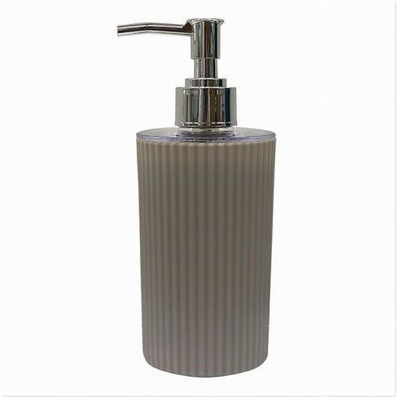 foto del prodotto trade shop traesio cleafe dispenser sapone liquido lavandino beige rigato accessori per arredo bagno 79165 