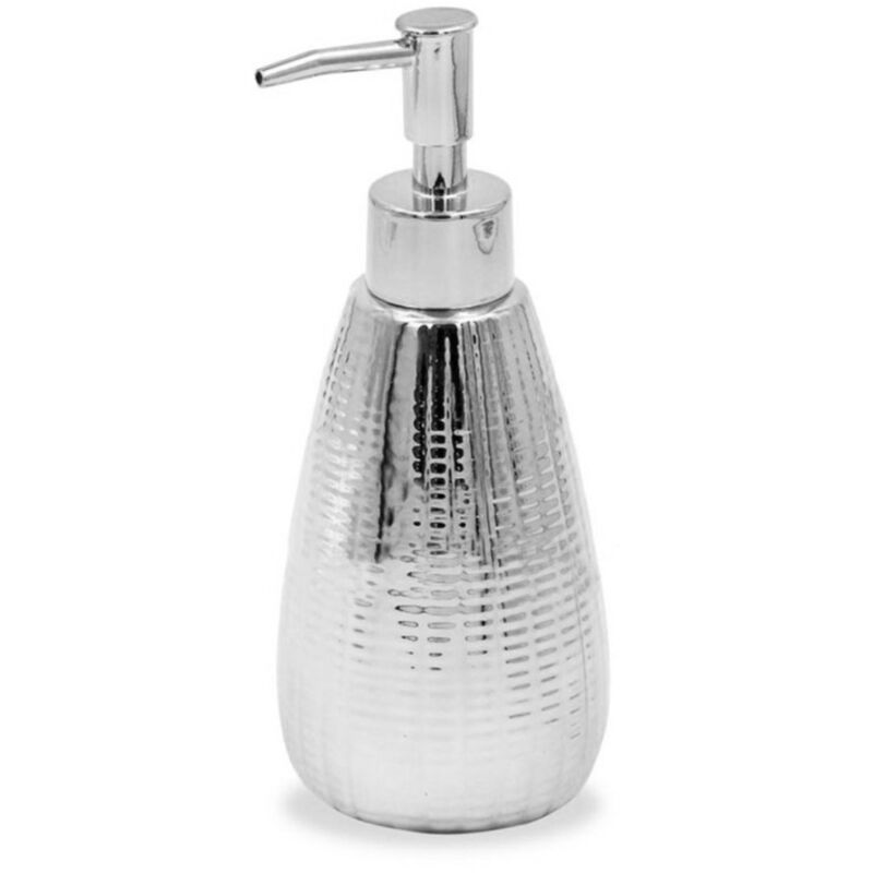 foto del prodotto trade shop traesio cleafe dispenser sapone liquido per lavandino argento accessori arredo da bagno 59922 