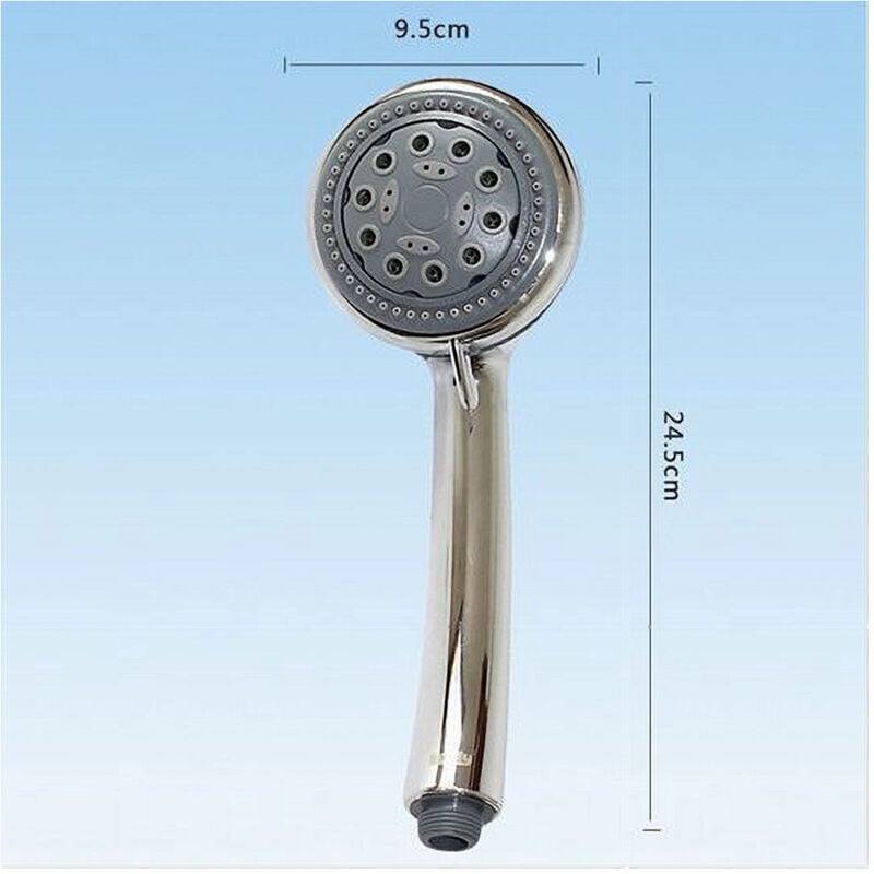 foto del prodotto trade shop traesio - cleafe - doccetta a telefono soffione doccia bagno multigetto regolabile 9.5x24.5cm 52043 -