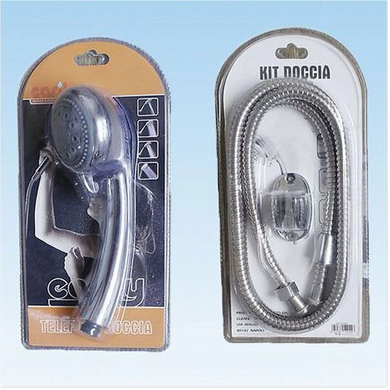 foto del prodotto trade shop traesio cleafe doccetta multigetto soffione doccia bagno telefono tubo 1,8mt supporto muro 52044 