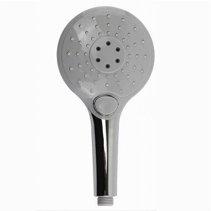 foto del prodotto trade shop traesio cleafe doccetta rotonda doccino soffione doccia cornetta pulsante 69109 bagno 13x24 cm 
